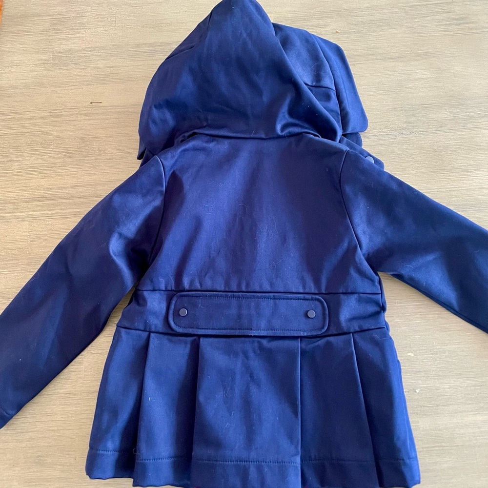 Jacadi Navy Blue Hooded Girls' Coat
